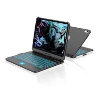 aMZCaSE iPad 10th Generation 2023 Case with Keyboard for iPad 10.9 Inch 2022, Touch Keyboard for iPad 10th Generation Case -360° Rotatable, Pencil Holder, Touch Trackpad Keyboard Case (German)