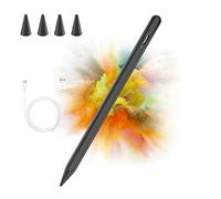 AMZCaSE Stylus Pen for iPad 2018-2023, Compatible with iPad 10/9/8/7/6th, Mini 6/5th, Air 4/3th, Pro 11/12.9", 11-inch A16/Air 11 M3/Air 13 M3, Capacitive Pen with 4 Replacement Tips (Black Quick