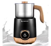AMZCHEF 8-in-1 Milk Frother and Steamer with 550W IH Induction Heating | 600 ML Detachable Stainless Steel Jug, Automatic Steamer for Hot & Cold Foam, Hot Chocolate & Milk Warmer