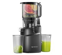 AMZCHEF Automatic Cold Press Juicer Machines 250W Liberate Your Hands -145MM Opening and 2L Capacity Slow Juicers for Whole Fruit and Vegetable, with Triple Filter, Safety Lock, Classic Black