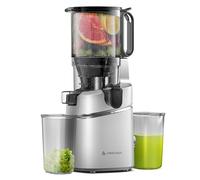 AMZCHEF Automatic Cold Press Juicer Machines 250W Liberate Your Hands -145MM Opening and 2L Capacity Slow Juicers for Whole Fruit and Vegetable, with Triple Filter, Safety Lock, Galaxy Silver
