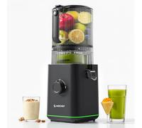 AMZCHEF Cold Press Juicer Machines, 3-IN-1 Masticating Juicer with 2 Strainers(Juice & Sorbet & Nut Milk), 160mm Wide Chute, 2.5L Capacity, Self-Cutting System, Low Noise Motor, Quick Release Design
