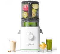 AMZCHEF Cold Press Juicer, Slow Masticating Juicer with 160mm Wide Feed Chute & 2.5L Large Hopper, 3-IN-1 Juicer Machines for Juice, Nut Milk and Sorbet, Quiet Motor, High Juice Yield, Easy to Clean