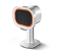 AMZCHEF Desktop Cooker Hood,Mini Portable Extractor Hood with Telescopic Height（40° Angle）,4 Wind Speed, Low Noise, Large-Removable Filter for Kitchen,RV,Hot Pot,BBQ, Silver [Energy Class