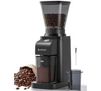 AMZCHEF Electric-Coffee-Grinder-Burr, Conical Burr Coffee Grinders with 48 Precise Grind Settings, 250g Capacity Coffee Bean Grinder for Drip, Espresso, French Press, Anti-Static, One-Button Switch