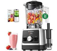 AMZCHEF Smoothie Maker, 1800W 2L BPA-Free Jug, Ice Crushing, Self-Cleaning