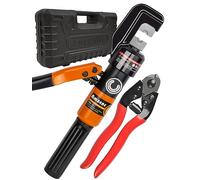 AMZCNC 8 Ton Wire Rope Crimping Tool with Stainless Steel Cable Cutter