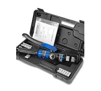 AMZCNC 8 Tons 9 Dies Hydraulic Crimper, Hydraulic Crimping Tool 4-70mm², Wire Battery Cable Lug Terminal Crimper