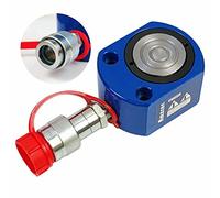 AMZCNC Hydraulic Ram Cylinder Low Profile Hydraulic Cylinder Jack Single Section Mini Jack Ram 14mm Stroke for Machinery Shipbuilding