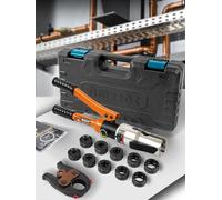 AMZCNC Professional V Contour Clamp Pliers & M Contour, for Copper Pipe, Carbon Steel Pipe & Stainless Steel Pipe, Jaw Liners V12 V15 V18 V22 V28 & M12 M15 M18 M22 M28 w