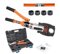 AMZCNC U-contour Crimping Pliers, Hydraulic Pressing Tool with 16-20-25-32mm Set, for Composite Pipe with Fittings, One-year Warranty