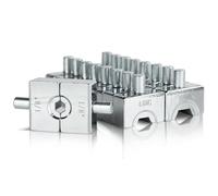 AMZCNC YQK-70 Crimping Dies Including 9 Pairs of Hexagon Crimping Dies (12, 10, 8, 6, 4, 2, 1/0, 2/0 AWG)(1/8" for Stainless Steel Wire Rope)