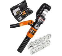 AMZCNC YQK-70 Crimping Pliers, Orange, 4-70 mm², 9 Shapes, Hydraulic, Includes 2 Sealing Rings & Customer Service Card