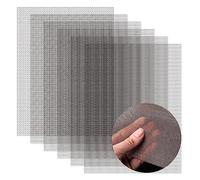 AMZDEPOT 6 Pack 12x8 Inch Stainless Steel Wire Mesh Screen for DIY Projects, Vent, Cage, Garden, Window, Filter - Never Rust