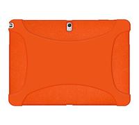 Amzer Exclusive Silicone Skin Jelly Case Cover for Samsung GALAXY Note 10.1 2014 Edition SM-P600 / GALAXY TabPRO 10.1 SM-T520 - Orange