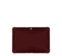 Amzer Exclusive Silicone Skin Jelly Case Cover for Samsung Galaxy Tab 10.1 P7100 - Maroon Red