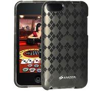 Amzer Luxe Argyle Skin Gel Case Cover for iPod Touch 2G / 3G - Smoke Grey