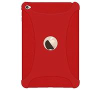 AMZER Silicone Skin Jelly Case Cover for Apple iPad Mini 4 - Red