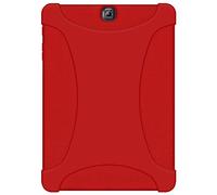 AMZER Silicone Skin Jelly Case Cover for Samsung Galaxy Tab S2 9.7-Inch SM-T810 - Red