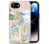 Amzfield Compatible with iPhone 16e/17e Case, Aesthetic Summer Phone Case Cute Italy Culture Collage for Girl Women, Scratch Resistant Shockproof Protective Girly Case for iPhone 16e for iPhone 17e