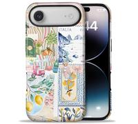 Amzfield Compatible with iPhone Air Case, Aesthetic Summer Phone Case Cute Italy Culture Collage for Girl Women, Scratch Resistant Shockproof Protective Girly Case for iPhone 17 Air