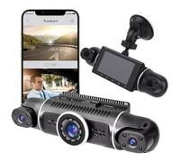 AMZGSHOP 4 Channel Car Dash Cam, Front Rear Left Right Recorder, 1080P High Definition Video with 32GB Card & Reversing Image, Night Vision Parking Mode for Car Truck Blind Spot Safety