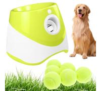 AMZGSHOP Automatic Dog Ball Launchers, Interactive Ball Thrower, Tennis Throwing Machine with 10-30 ft Throw Distance, Interactive Fetch Toy for Small & Medium Dogs, Indoor Outdoor Training