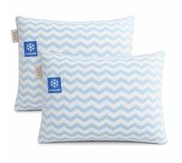 AmzHandler pillows 2 pack, Microfiber-Filled Shredded Memory Foam Hypoallergenic and Cooling Pillow, Adjustable Loft Hotel Pillows with Removable Pillowcase for All Sleepers Sleepers (76 x 51)
