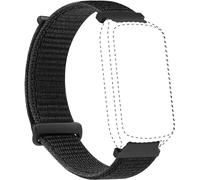 Amzhero Smart Watch Bands 16mm for D26 Smart Watch Fitness Tracker Soft Nylon Sport Band Black