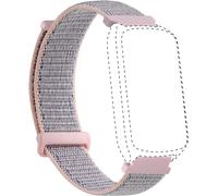 Amzhero Smart Watch Bands, 16MM Replacement Straps Band for D26 Smart Watch Fitness Tracker, Soft Nylon Sport Strap Pink
