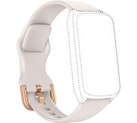 Amzhero Smart Watch Bands, 16MM Replacement Straps Band for D26 Smart Watch Fitness Tracker, Soft Silicone Sport Strap Starlight
