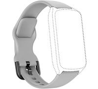 Amzhero Smart Watch Bands, 16MM Replacement Straps Band for D26 Smart Watch Fitness Tracker, Soft Silicone Sport Strap Grey