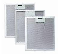 Amzinpure 3 pack 320 x 260mm Cooker Hood Extractor Fan Vent Metal Alluminum Grease Filter Compatible wiht Ariston Belling Candy Hoover and Hotpoint Cooker Hoods