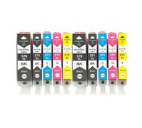 AMZMDGJK Compatible Ink Cartridge PGI 570XL CLI 571XL For Printer Models TS 5055 9055 5050 5051 5052 5053 Refill Ink For PGI 570 CLI 571(10PK)
