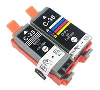 AMZMDGJK Compatible Ink Cartridge PGI35 CLI36 For IP100 IP100B IP110 TR150 Printers Color Printer Cartridge PGI35 CLI36(1SET)