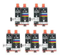 AMZMDGJK Compatible Ink Cartridge PGI35 CLI36 For IP100 IP100B IP110 TR150 Printers Color Printer Cartridge PGI35 CLI36(5SET)