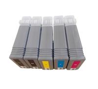 AMZMDGJK Ink Cartridge Set 5 Color PFI-8120 Compatible For TM5200 TM5205 TM5300 TM5305 Printer Pigment Ink With Chip 130ml