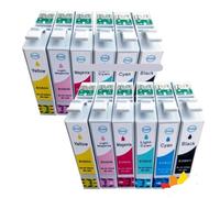 AMZMDGJK Ink Cartridges For Stylus Photo P50 R265 R285 R360 RX560 RX585 RX685 PX700W Printer 12 Pack T0801 T0806 T0807XL