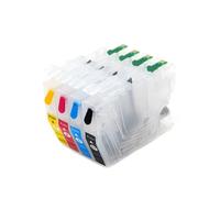 AMZMDGJK Refill Ink Cartridge 4PC LC411 For DCP J526N J914N J926N J1800N MFC J739DN J904N J939DN Printer With Chip