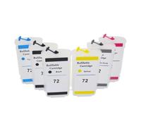 AMZMDGJK Refillable Ink Cartridge 130ML Compatible With HP72 For Designjet T1300 T1120hd T1120sd T1200hd T2300emfp Printers With Permanent Chip