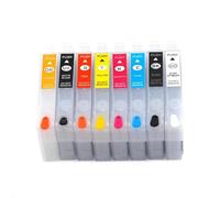 AMZMDGJK Refillable Ink Cartridge 8Colors T0870-T0879 For Stylus Photo R1900 With Auto Reset Chips