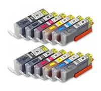 AMZMDGJK Refillable Ink Cartridge Compatible With PGI770 CLI771 PGI-770 CLI-77 For Printers Like MG5770 MG6870 MG7770 TS5070 TS6070 TS8070(2Set 6Color)