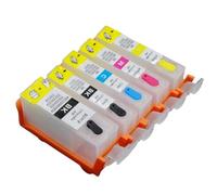 AMZMDGJK Refillable Ink Cartridge PGI125 CLI126 Compatible With IP4810 MG5210 MG6110 IX6510 IP4910 MG5110 MG5310 MX881 Printers Works With Pgi-125