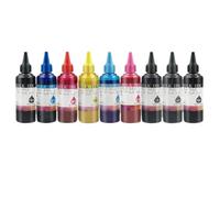 AMZMDGJK Universal Pigment Ink 9 Colors 100ML Compatible With Various Printers Including SureColor P600 P800 Stylus Pro 3800 3880 7890 Refill Ink Set