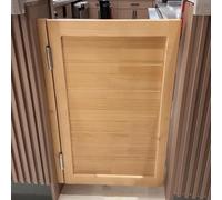 AMZOAKUD Solid Wood Swinging Door with Automatic Closure for Indoor Cafe Parlor or Entrance Decoration