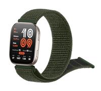 Amzpas Nylon Bands Compatible with Amazfit Bip 6/5 Watch Band, Amazfit GTR 4/3 Pro / 3 / 2e / 2 / GTR 47mm Smart Watch, 22mm Soft Sport Replacement Strap for Bip 6/5 GTR 4 Bands (Army Green)