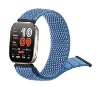 Amzpas Nylon Bands Compatible with Amazfit Bip 6/5 Watch Band, Amazfit GTR 4/3 Pro / 3 / 2e / 2 / GTR 47mm Smart Watch, 22mm Soft Sport Replacement Strap for Bip 6/5 GTR 4 Bands (Sea Blue)