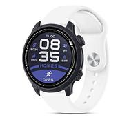 Amzpas Silicone Band for Coros PACE 2 / APEX 42 mm/APEX 2, 20 mm Quick-Release Replacement Wristband Sport Strap for Men Women, White/Opulent Garden, Sports bracelet