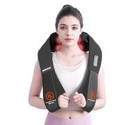AMZPONY® Cordless Neck Massager for Pain Relief Deep Tissue, Rechargeable Shiatsu Neck and Back Massager Portable Kneading Shoulder Massage for Body Muscle Pain Relief,Gifts for Dad Mom Friends