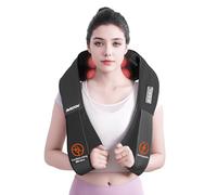 AMZPONY® Cordless Neck Massager for Pain Relief Deep Tissue, Rechargeable Shiatsu Neck and Back Massager with Heat Kneading Shoulder Massage for Body Muscle Pain Relief,Gifts for Dad Mom Friends